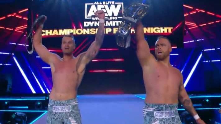 The Gunns Crowned New AEW Tag Team Champions On Dynamite Video