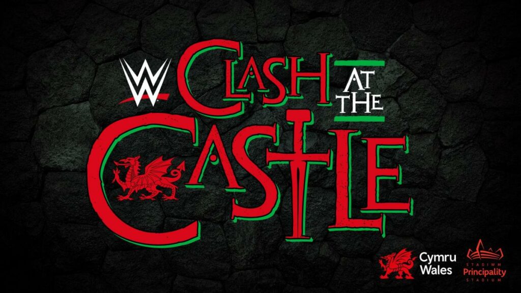 New WWE Clash at the Castle Set Construction Photos - PWMania ...