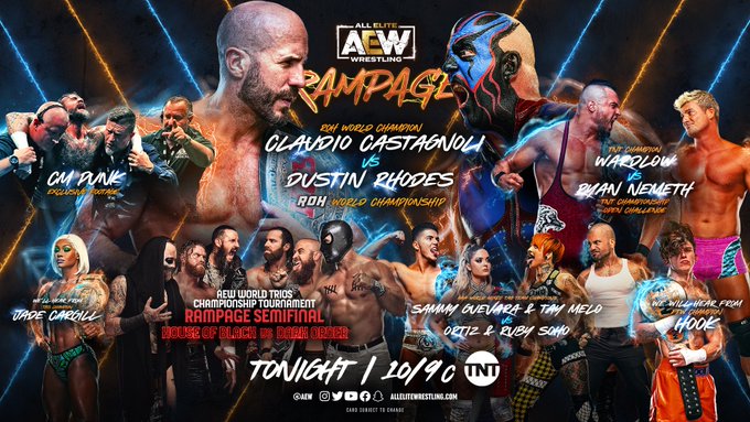 Watch Danhausen and Little Danhausen on @aew Rampage tonight or be
