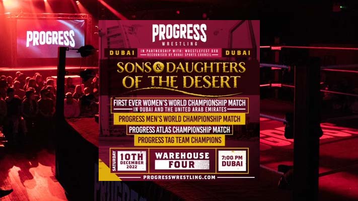 بدأت Progression Wrestling في دبي مع أول مباراة لبطولة العالم للسيدات على الإطلاق – PWMania