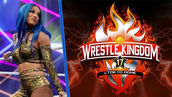 The official card for Wrestle Kingdom 17 includes WWE and AEW stars, but no  Sasha Banks - Cageside Seats