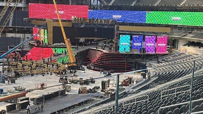 Wrestlemania 35 best sale stage construction