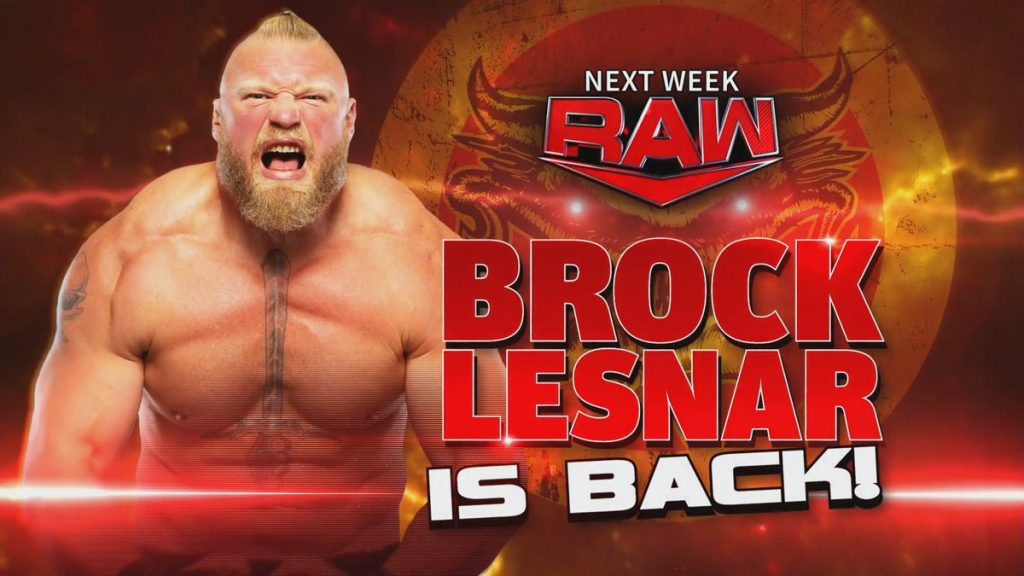 brock-lesnar-announced-for-next-week-s-wwe-raw-pwmania-wrestling-news