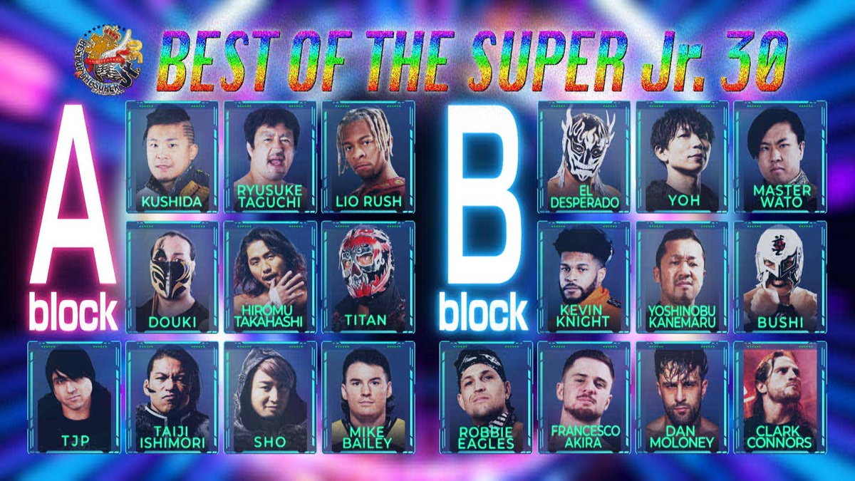 NJPW Reveals Participants For Best Of The Super Juniors 30 Tournament