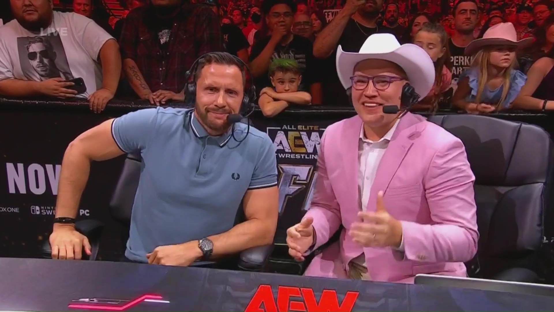 Nigel McGuinness Comments On Main Event For First AEW Collision Of 2024   01 Aew Collision Nigel Mcguinness Ian Riccaboni 