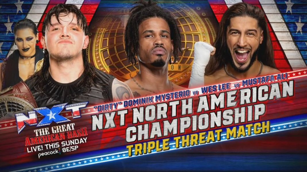 Nxt North American Title Match Announced For Great American Bash Pwmania Wrestling News 