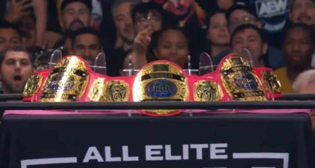 The Acclaimed Unveil Custom AEW Trios Titles On Dynamite (Photo ...