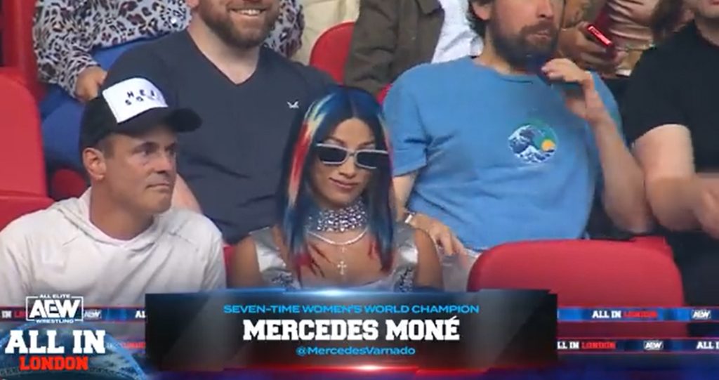 Mercedes Mone Shown On-Camera In Crowd At AEW ALL IN 2023 (Video ...