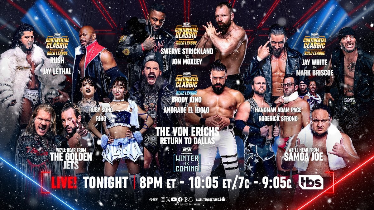 AEW Dynamite: Winter Is Coming Results – December 13, 2023 - PWMania ...