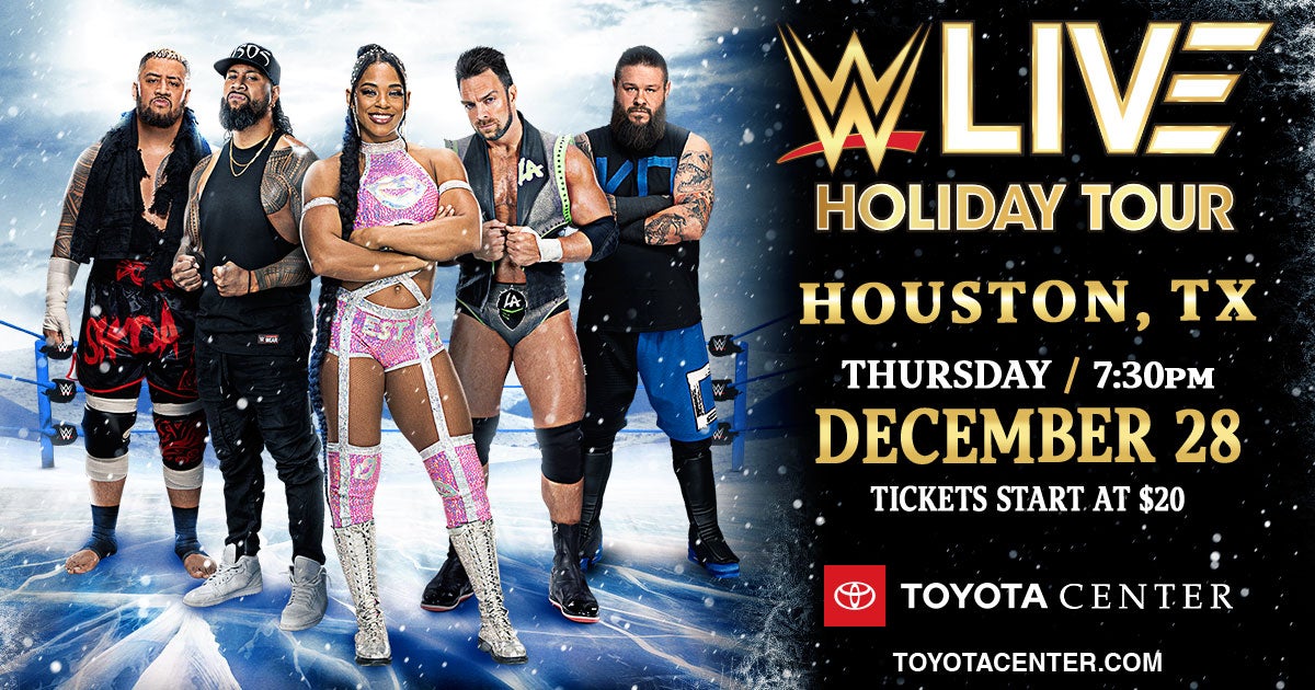 WWE Live Holiday Tour Results From Houston, TX 12/28/2023 PWMania