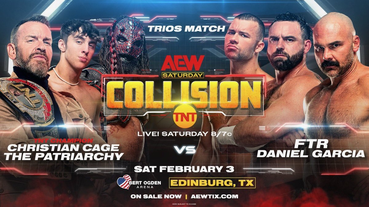 Updated AEW Collision Lineup For Saturday: Trios Match Added - PWMania ...