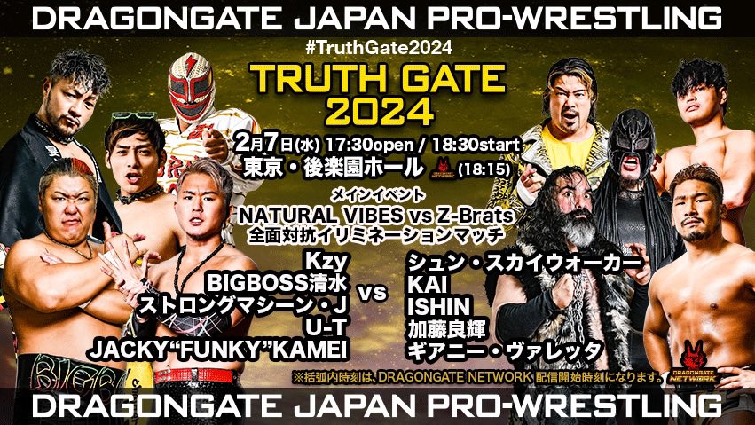 Dragon Gate Truth Gate Night 2 Results – February 7, 2024
