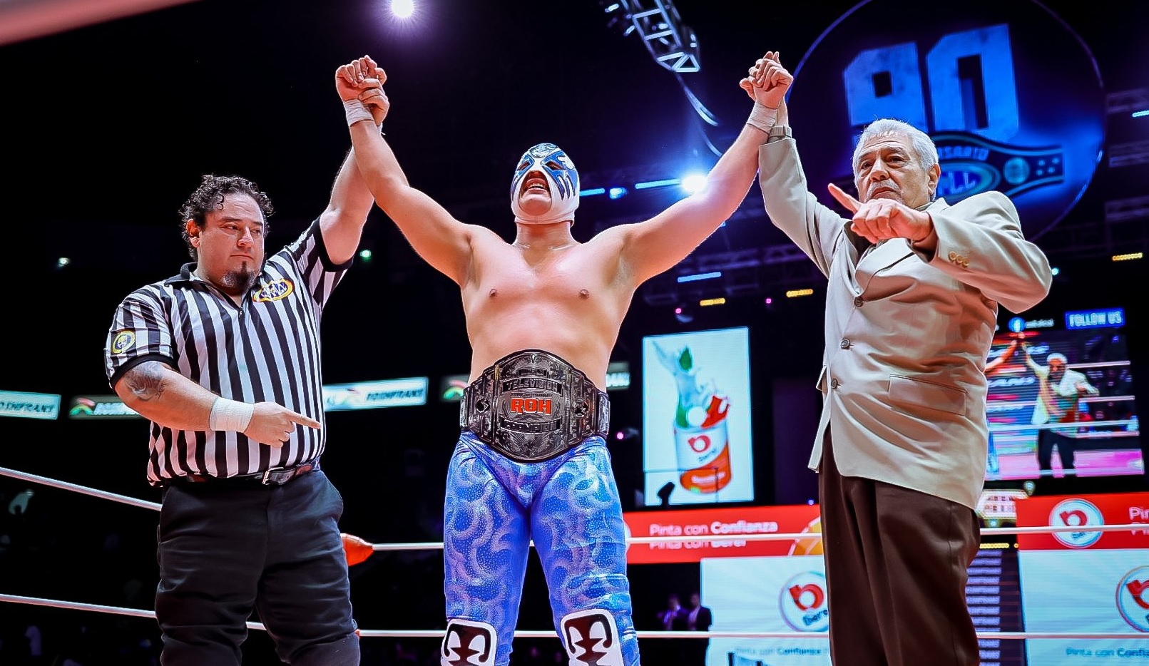 Photos: Atlantis Jr. Defeats Kyle Fletcher For ROH TV Title At CMLL ...